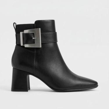 Imagem de Bota Vizzano Cano Curto Preta, Preto, 37