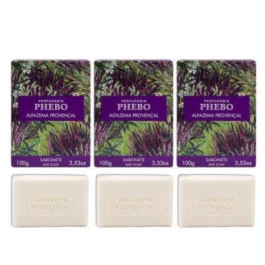 Imagem de Kit 3 Sabonete Phebo Alfazema Provençal Em Barra Cremoso 100g