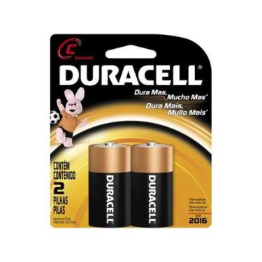 Imagem de Pilha Alcalina C 8000mnAh 2 Unidades - Duracell