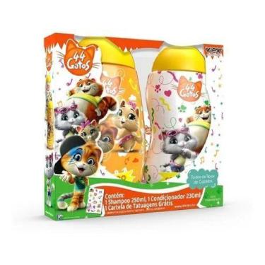Imagem de Kit Shampoo Condicionador Infantil 44 Gatos Tattoo Buffycats - View Co