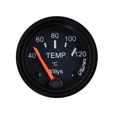 Imagem de Termômetro Mecânico Da Água 40-120c 52mm Preto Willys - Willtec