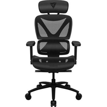Imagem de Cadeira Ergonômica XTC Mesh Encosto Reclinável Tela Mesh Base Giratória Apoio Lombar Automático Preta Thunderx3