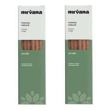 Imagem de Incenso Arruda Nirvana Natural Varetas Linha Tradicional Aromas Defuma