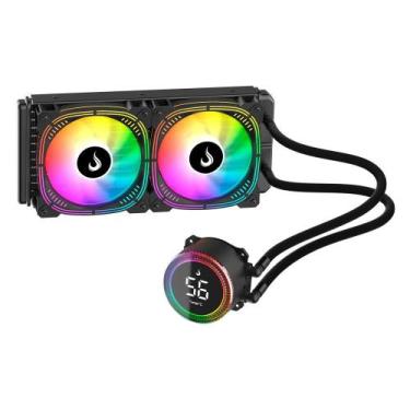 Imagem de Water Cooler Rise Mode Aura Ice ARGB 240mm AMD Intel Preto - RM-WAIB-0