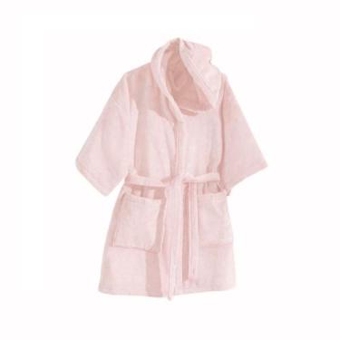 Imagem de Roupão Infantil com Capuz Velour G Rose Dohler
