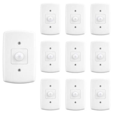 Imagem de 10 Sensor de Presença de Parede Embutir 42 MPE-20 Bivolt - MarGirius