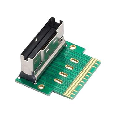 Imagem de ChenYang CY SFF-8654 PCI-E Slimline SAS 8i 74Pin Macho para SFF-8654 SAS 4.0 74Pin Fêmea SFF-8654 Ferramentas de Teste Adaptador Extensor