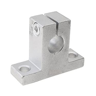 Imagem de Flyshop Suporte de guia de fixação do eixo do trilho linear CNC de 25 mm de alumínio SK25