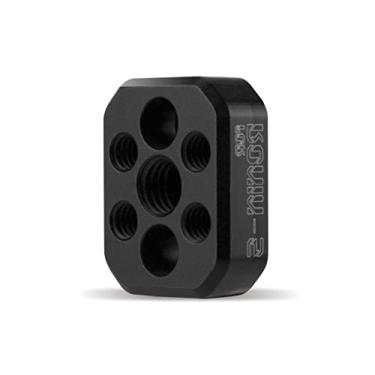 Imagem de MOOKEENONE 1*Lightweight Extension Plate Adaptor Gimbal Stabilizer with 1/4 & 3/8 inch Screw Hole Extend Monitor Mount Plate for DJI Ronin S