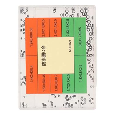 Imagem de Anel de Coroa de Relógio, Junta de Coroa de Relógio Leve Fácil Instalação Profissional 10 Tamanhos à Prova d'água Com Caixa de Plástico para Kit de Reparo de Relógio