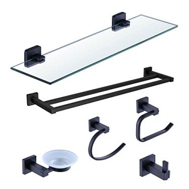 Imagem de Kit Acessórios para Banheiro Prizi Aço Inox Preto