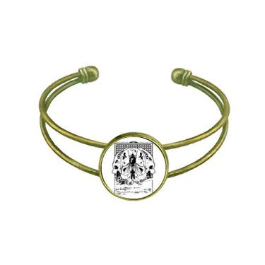 Imagem de Bracelete retrô com estampa de mosca doméstica de esqueleto