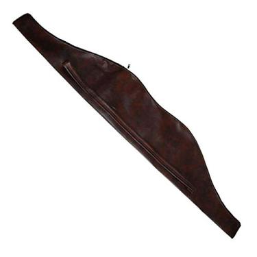 Imagem de Inzopo 1 bolsa de couro tradicional arco arco arco estojo impermeável marrom
