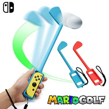 Imagem de Controlador De AcessóRios De Jogos De Golfe Para Nintendo Switch Joy-Con, CompatíVel Com Mario Golf Super Rush, Conjunto De 2 PeçAs De Golfe
