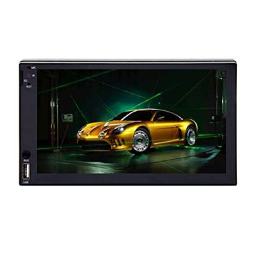 Imagem de H-Tech Aparelho de som automotivo MP5 1 DIN Tela de 7" HT-2700 USB SD card Auxiliar Bluetooth Espelha com cabo Android 5 ao 13 e iOS 4 ao 13 Pro Max