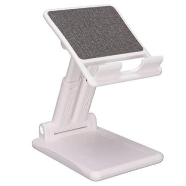 Imagem de Suporte De Telefone,Suporte De Telefone Dobrável Para Mesa, Suporte De Celular Com ângulo De Altura Ajustável, Suporte De Celular Portátil Compatível Com Iphone E Tablet, Branco, Suporte De Telefone