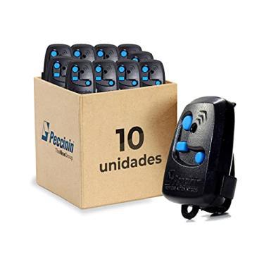 Imagem de KIT 10 Controle Remoto Portão 3 Teclas Nice Peccinin PRETO