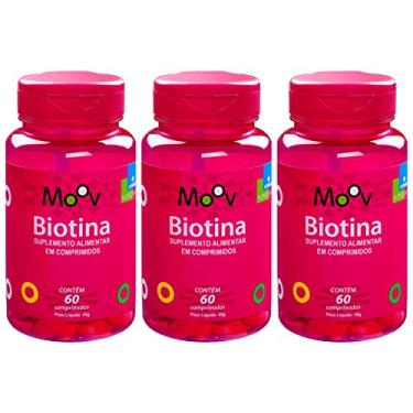 Imagem de Kit 3 Biotina para a beleza da Pele Cabelos e Unhas 180 comprimidos, Vitamed