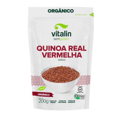 Imagem de Quinoa Real Vermelha em Grãos Orgânico 200g - Vitalin