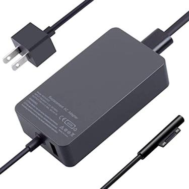 Imagem de Uenergy Carregador Pro 44W 15V 2.58A fonte de alimentação compatível com Microsoft Surface Pro 6 Pro 5 serve para o cabo de alimentação modelo 1796 1800 com porta de carregamento USB 5V 1A