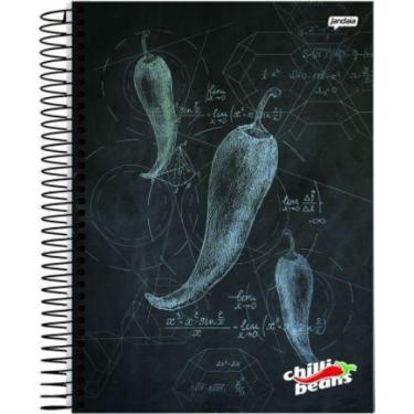 Imagem de Caderno Espiral 10 Materias 200 Folhas Chilli Beans Jandaia