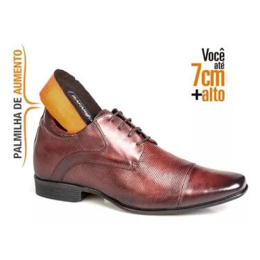 Imagem de Sapato Masculino Social Rafarillo Com Salto 7cm Preto Marrom Café Original 53003 (Marrom, BR, Adulto, Numérico, 42)
