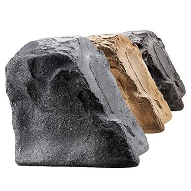 Imagem de OSD Audio Alto-falante de rock externo de alta fidelidade de 20,32 cm, design durável resistente ao clima, único - cinza granito RS850