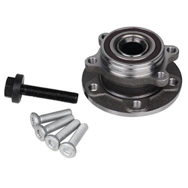 Imagem de KUSATEC 513253 Rolamento de roda dianteira/traseira e conjunto de cubo compatível com Audi A3 Q3 TT Quattro, VW Jetta Passat Golf GTI Beetle Tiguan CC Eos Rabbit, 5 parafusos com ABS