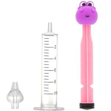 Imagem de Seringa Lavagem Nasal Bebê Higienizador Bico Silicone (Roxo, Padrão)