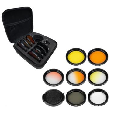 Imagem de NestEcho Kits de telefone de lentes coral da Reef para telefone, kit de 7 lentes, 1 capa de proteção contra poeira, 2 clipes de lente
