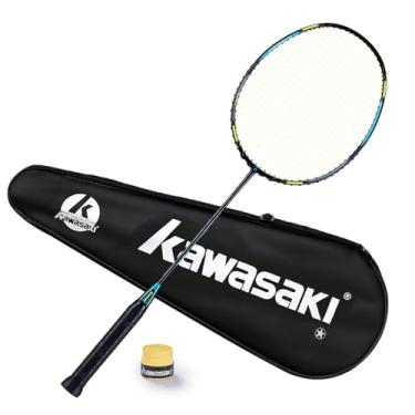 Imagem de Kawasaki Badminton Raquete profissional grafite Badminton Raquete leve de alta tensão para ataque e defesa-Passion P22 com bolsa de transporte e alça de mão (amarrar)