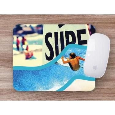 Imagem de Mouse Pad Emborrachado Personalizado Surf Surfista Montagem - Deluzz