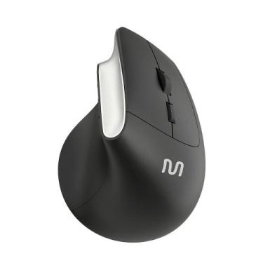 Imagem de Mouse Sem Fio Vertical Clique Silencioso 1600dpi Preto Multi - MO384, 