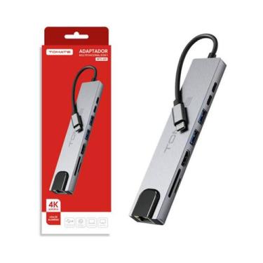 Imagem de Adaptador Multiportas Usb-c 7 Em 1 Hdmi 4k Usb 3.0 mtv-619 - TOMATE