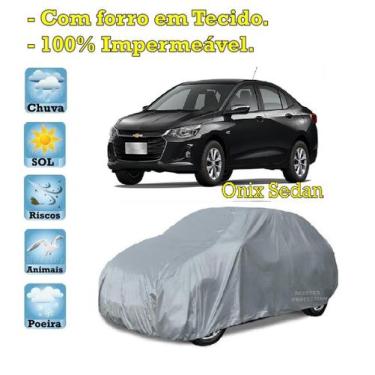 Imagem de Capa com forro cobrir carro Chevrolet Onix Sedan 100% Impermeável Prot