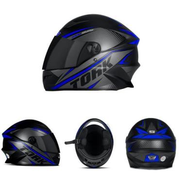 Imagem de Capacete Pro Tork R8 Viseira Fumê Fechado Diversas Cores Feminino Masc