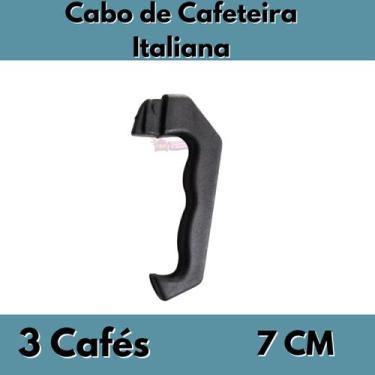 Imagem de Cabo Alça Baquelite Cafeteira Italiana 3 / 6 / 9 Cafés - Vitalex, 3 Xí