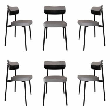 Imagem de Cadeira Fixa com 4 Pés 50 X 44,7 X 83,8 Cm com 6 Unidades Alloa - Meta