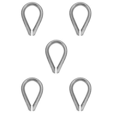 Imagem de Sapatilha Cabo De Aço 3/8'' - 8,0005 Com 5 Unidades - Nord