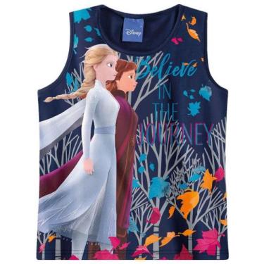 Imagem de Blusa Infantil Frozen Azul Marinho - Malwee, 6