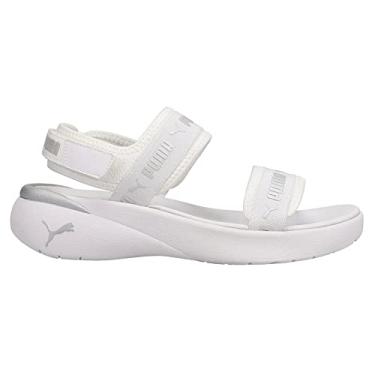 Imagem de PUMA Sandália Sportie, Puma Branco/Prata Metálica, 9