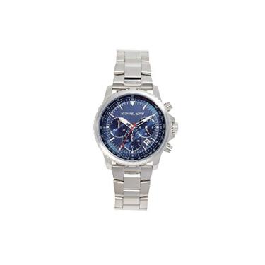 Imagem de Michael Kors Relógio masculino Cortlandt analógico de quartzo com pulseira de aço inoxidável, prata, 20,8 (modelo: MK8641), Prata, mens standard, Cronógrafo