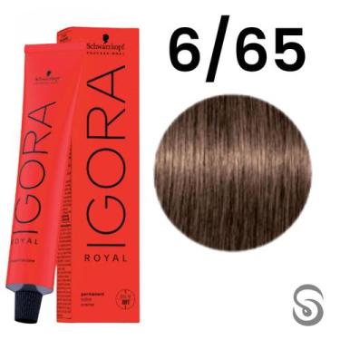Imagem de Schwarzkopf Igora Royal Coloração 6/65 Louro Escuro Marrom Dourado 60m