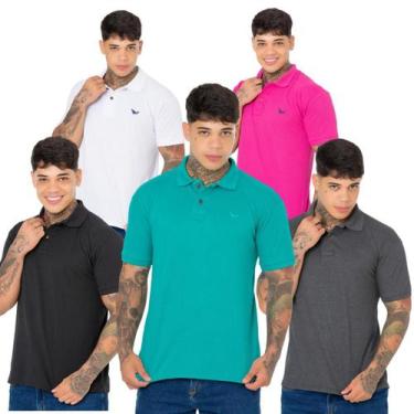 Imagem de Super Kit 5 Polos Ridens Elegância e Conforto  Oferta Exclusiva Veja, 