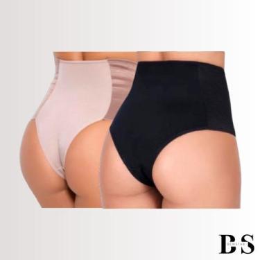 Imagem de Kit Calcinhas Cinta Modeladora 2 unidades Alta Compressão Lateral Femi