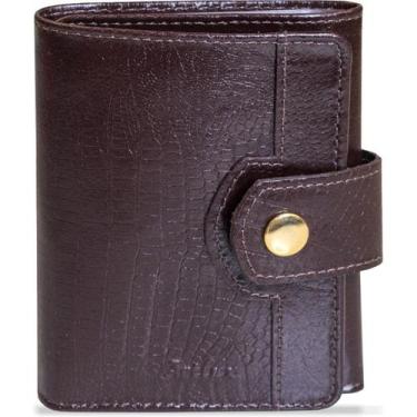 Imagem de Carteira Feminina em Couro Artlux 948, Café