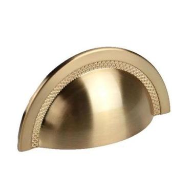 Imagem de Puxador shell zen design, GOLD ESCOVADO, 64mm