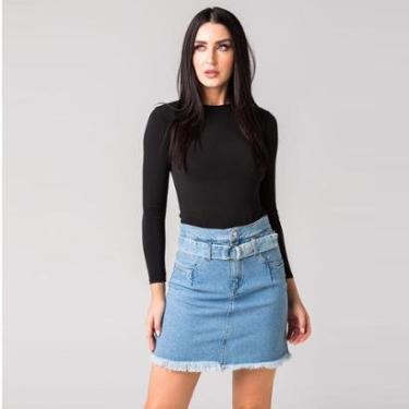 Imagem de Saia Modal Jeans Disparate-Feminino