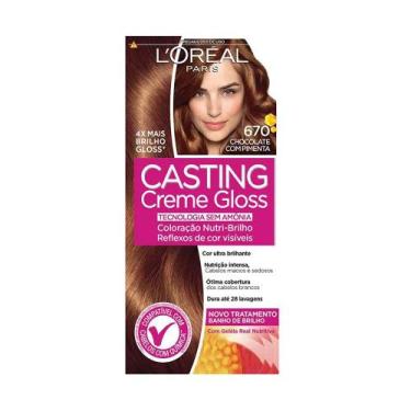 Imagem de Coloração Casting Creme Gloss L'Oréal Paris - 670 Chocolate com piment