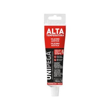 Imagem de Silicone Alta Temperatura 50ml Vermelho Unipega